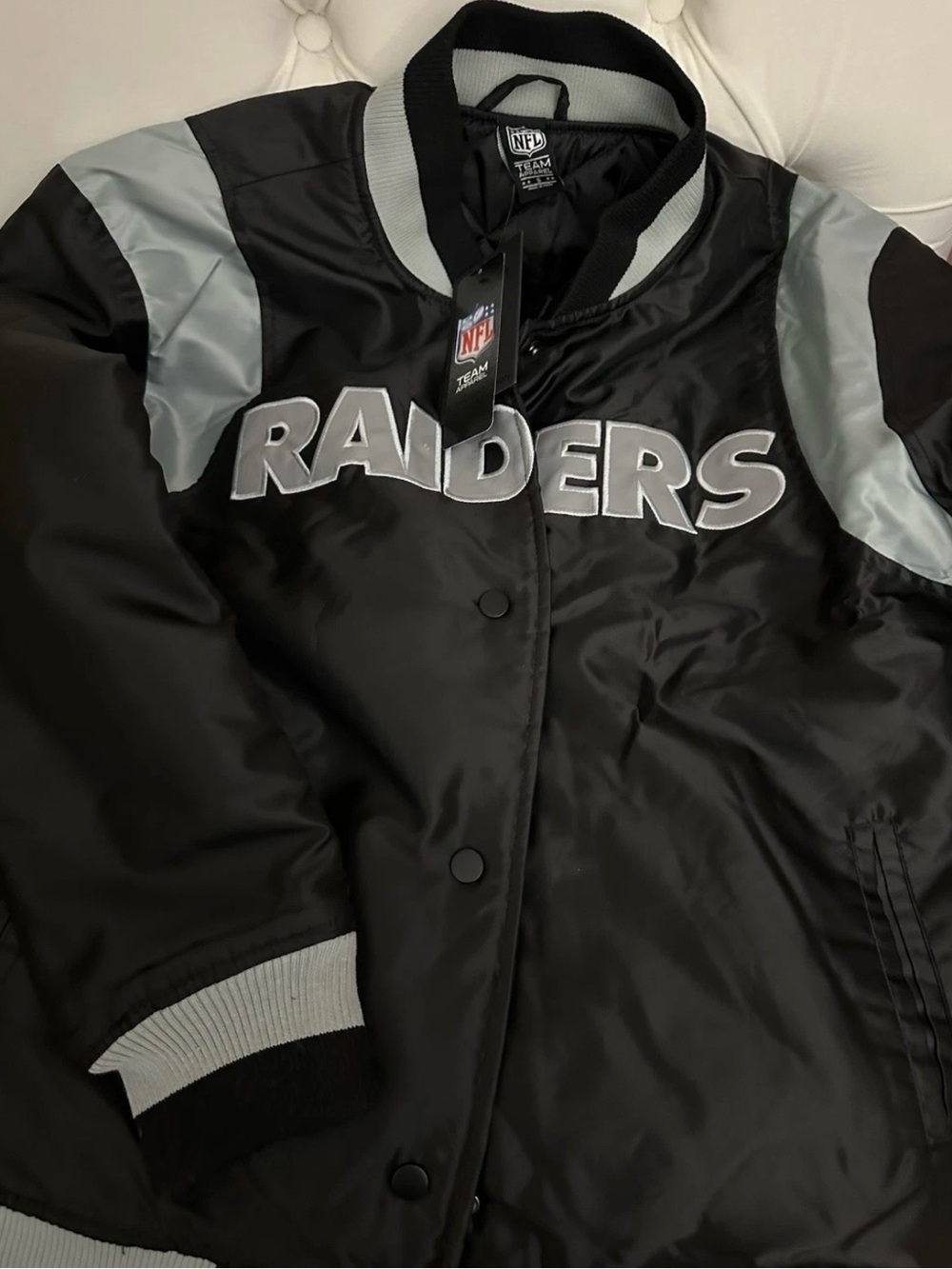 NFL Raiders Jacket,S,NWT